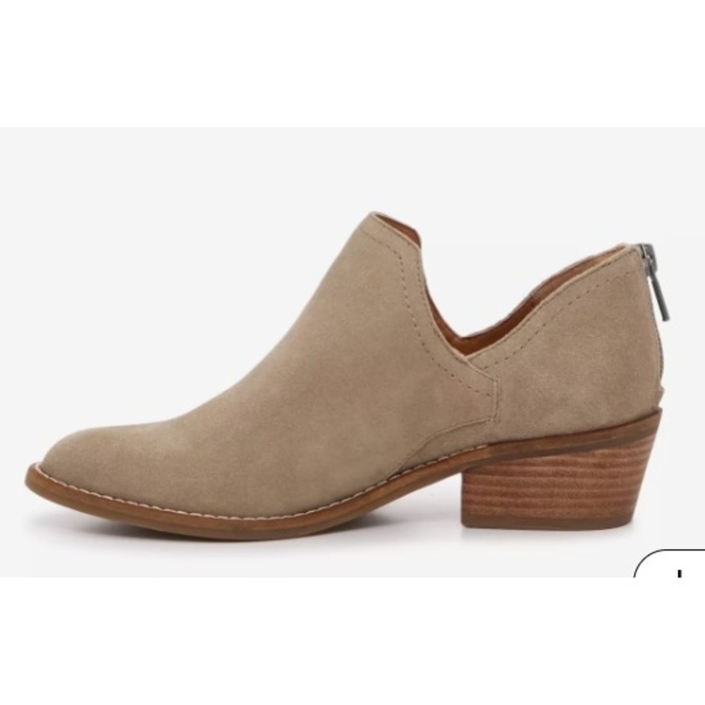 Lucky Brand FITINA Dune Oiled‎ Suede Ankle Booties Shooties Boots 10M NEW